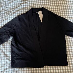 Petite Short Open Front Cardigan